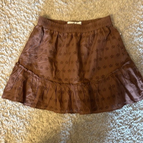 HOLLISTER CO. • SKIRT Brown size small NWT - Picture 1 of 9